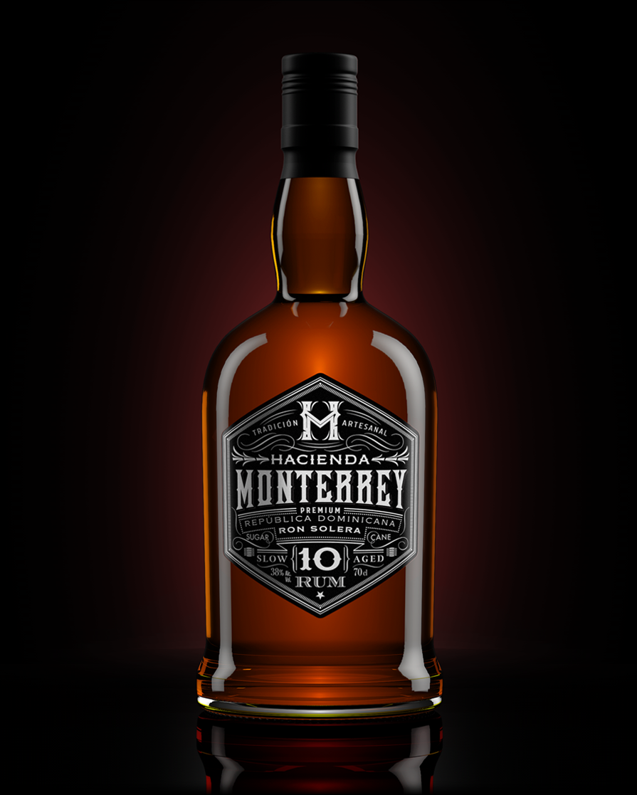 Hacienda Monterrey Diseño Packaging Premium Rum 10 Años