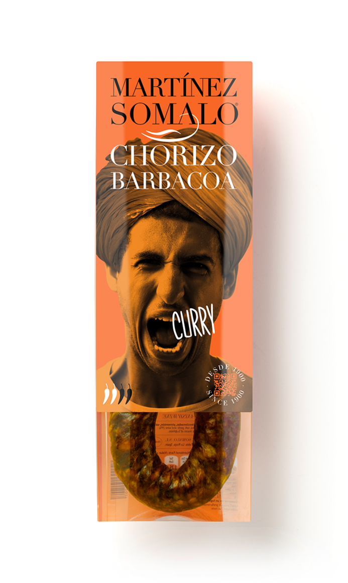 Martínez Somalo Diseño Packaging Chorizo Barbacoa Curry