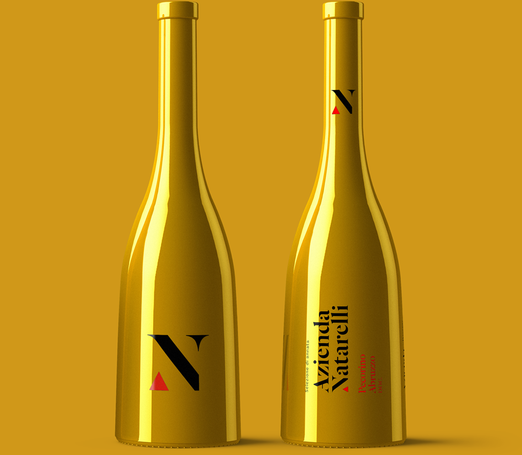 Azienda Natarelli Diseño Packaging Vino Blanco Pecorino Abruzzo